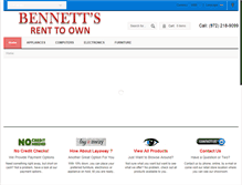 Tablet Screenshot of bennettsrenttoown.com